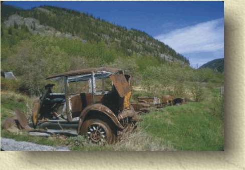 A Model-T Ford abandoned during the glory days of Chitina.